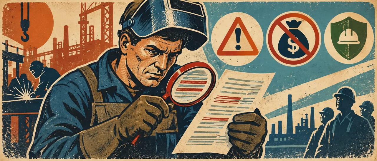 Черный список работодателей на вахте: 6 жестких признаков кидалова до выезда 🚨🛠️
