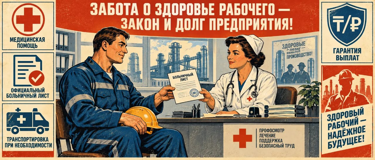 Больничный на вахте: как оформить листок нетрудоспособности, чтобы не потерять стаж и деньги 🏥📋