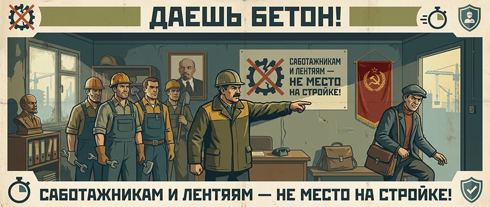 Тихий бунт в бытовке и сорванный наряд: как один подстрекатель за три дня превращает рабочую бригаду в стадо ленивых козлов