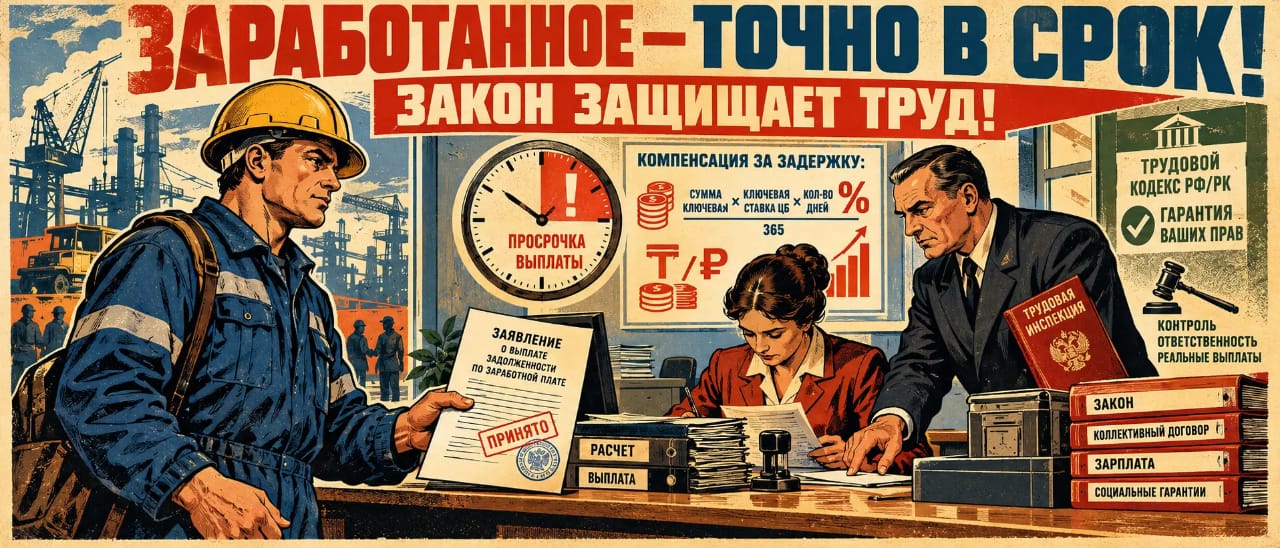 Задержка зарплаты на вахте: как рассчитать неустойку и законно приостановить работу