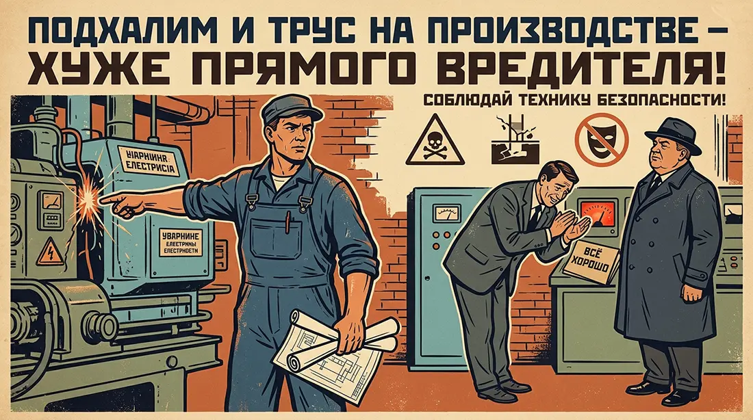 Культ вылизывания против реальности: почему «удобные» подхалимы опаснее открытых саботажников ⚠️🧱
