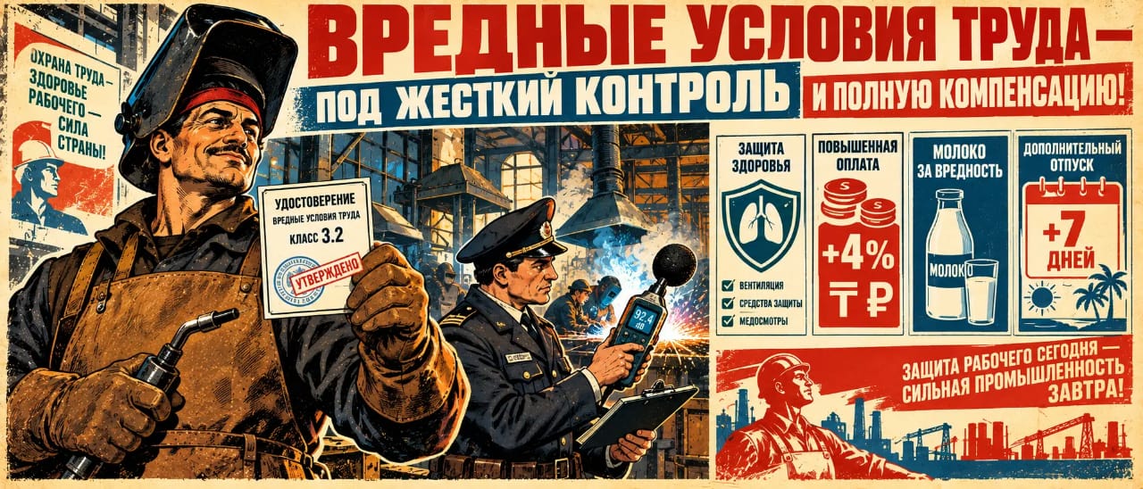 Компенсация за вредные условия труда: классы вредности, доплаты и ранний выход на пенсию