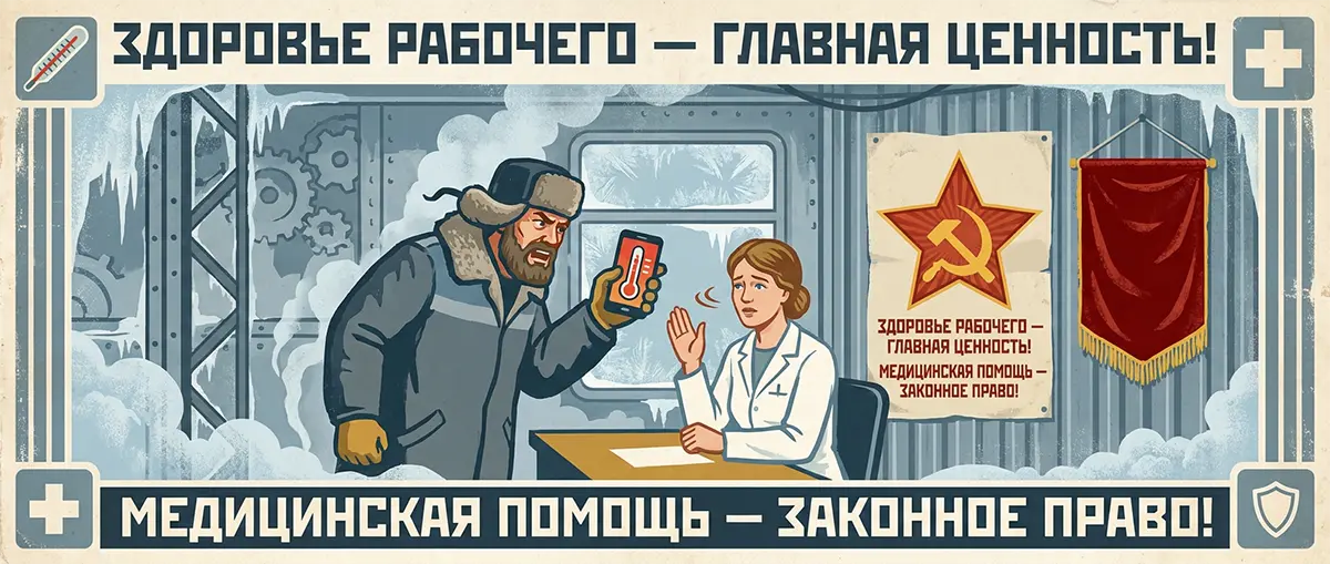 Голова как казан, во рту горечь, а на градуснике 39,2: как работяг выгоняют на мороз с пневмонией