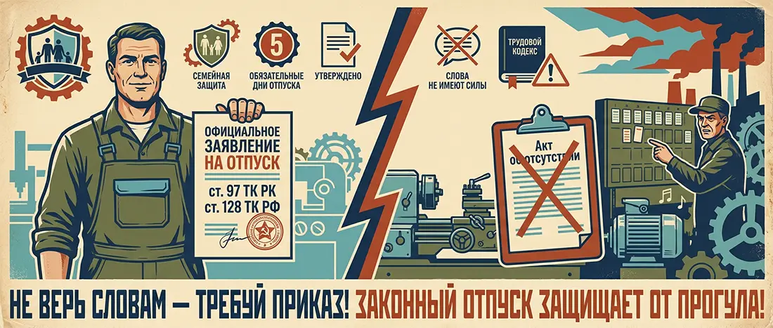 Отпуск без содержания и законный отгул: статьи ТК, точные сроки и как не словить увольнение «за прогул» 📄⚖️
