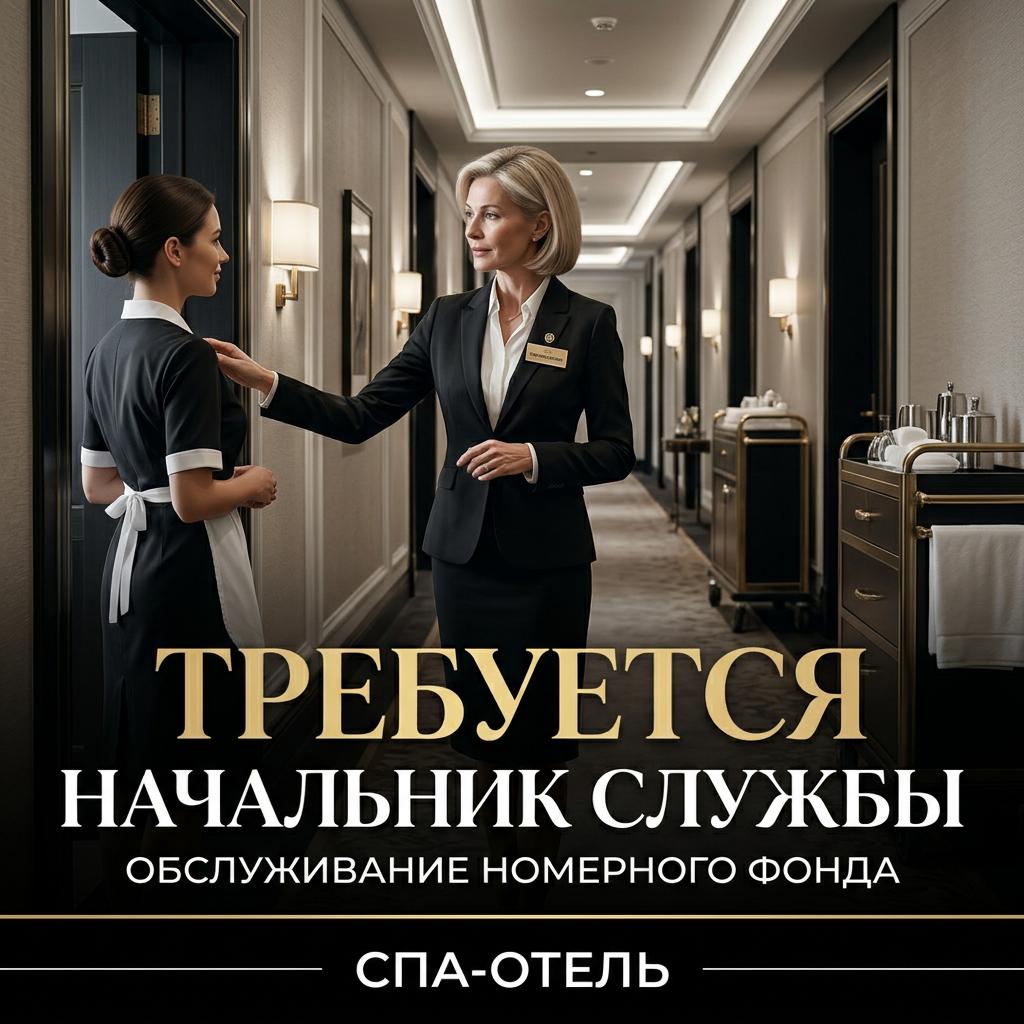 Начальник службы обслуживания номерного фонда СПА - отеля