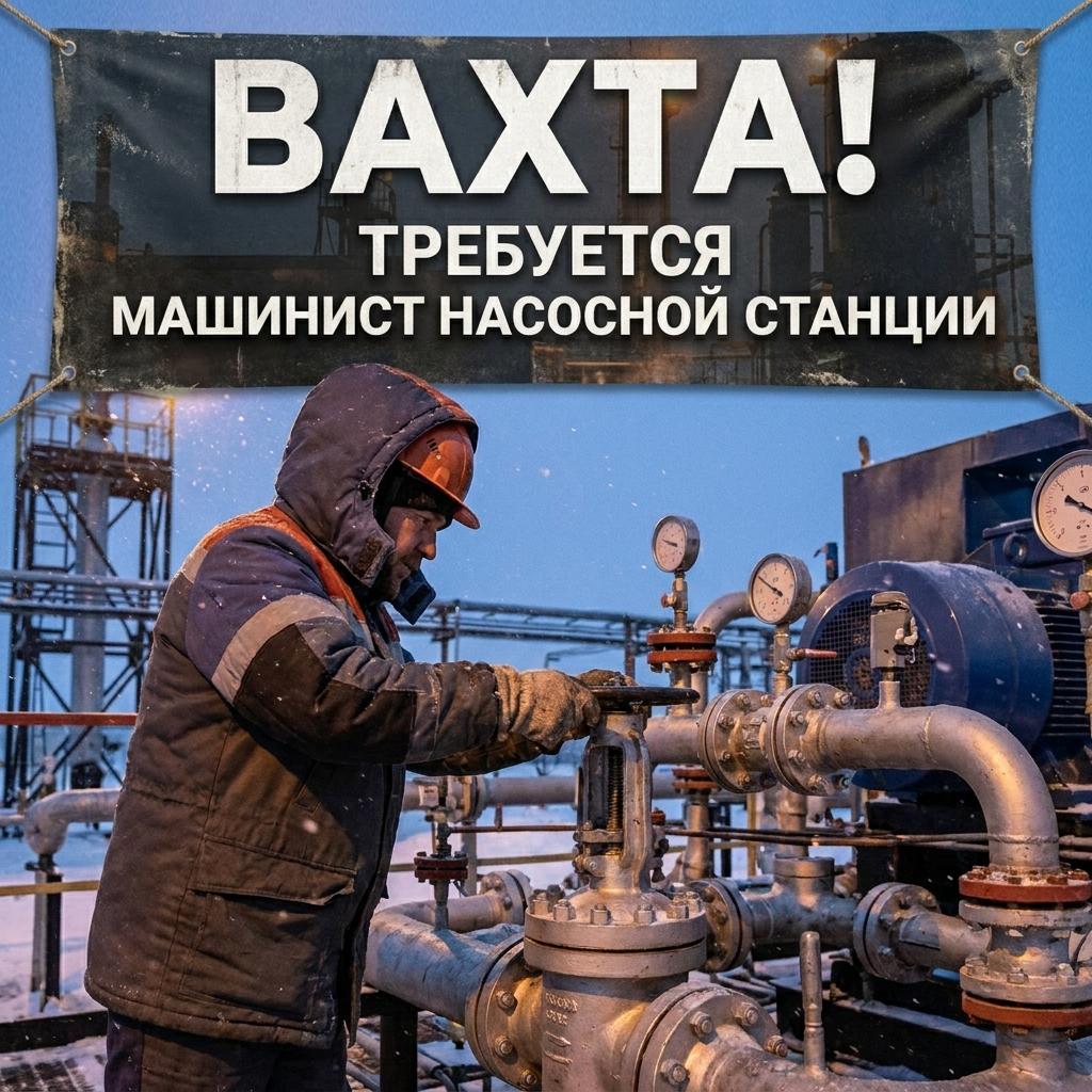 Машинист насосной станции ЗРАП 5 разряд цеха подготовки и перекачки нефти