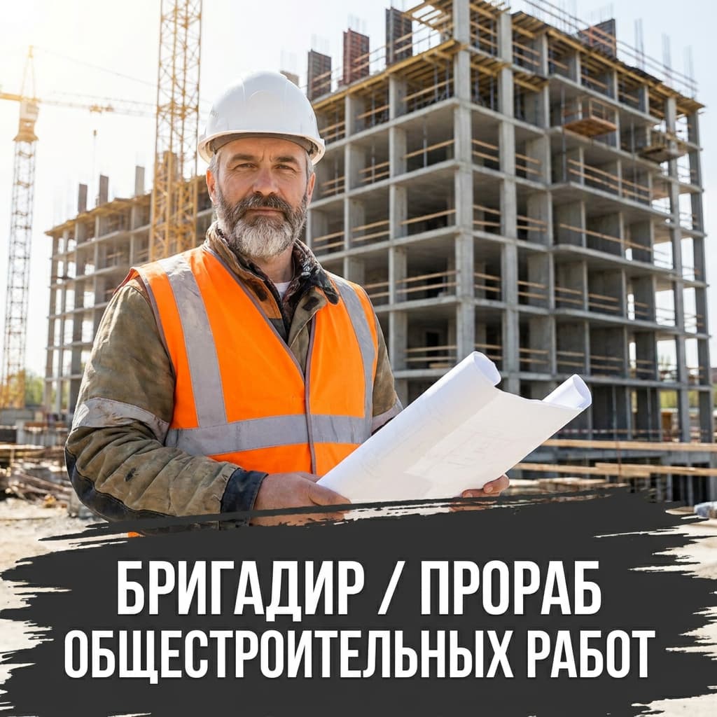 Бригадир / Прораб общестроительных работ