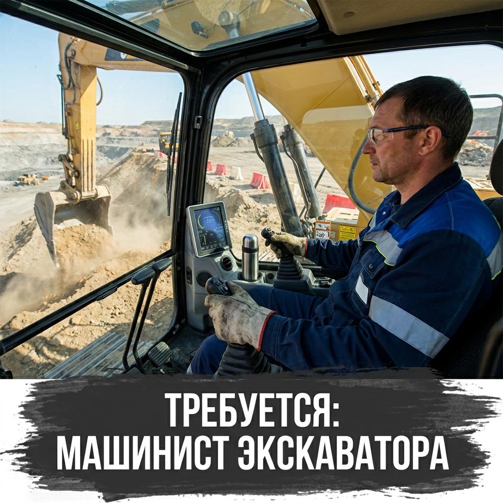 Машинист гусеничного экскаватора