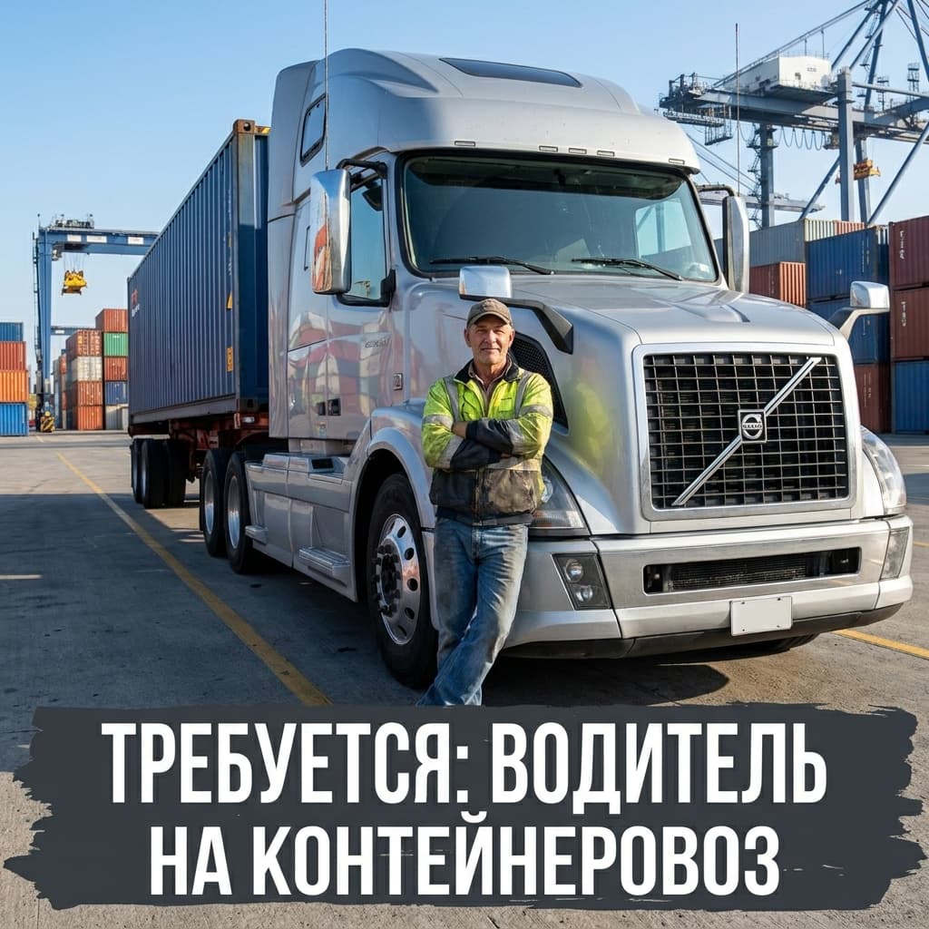 Водитель контейнеровоза кат Е