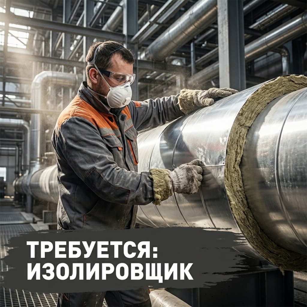 Изолировщик на термоизоляции