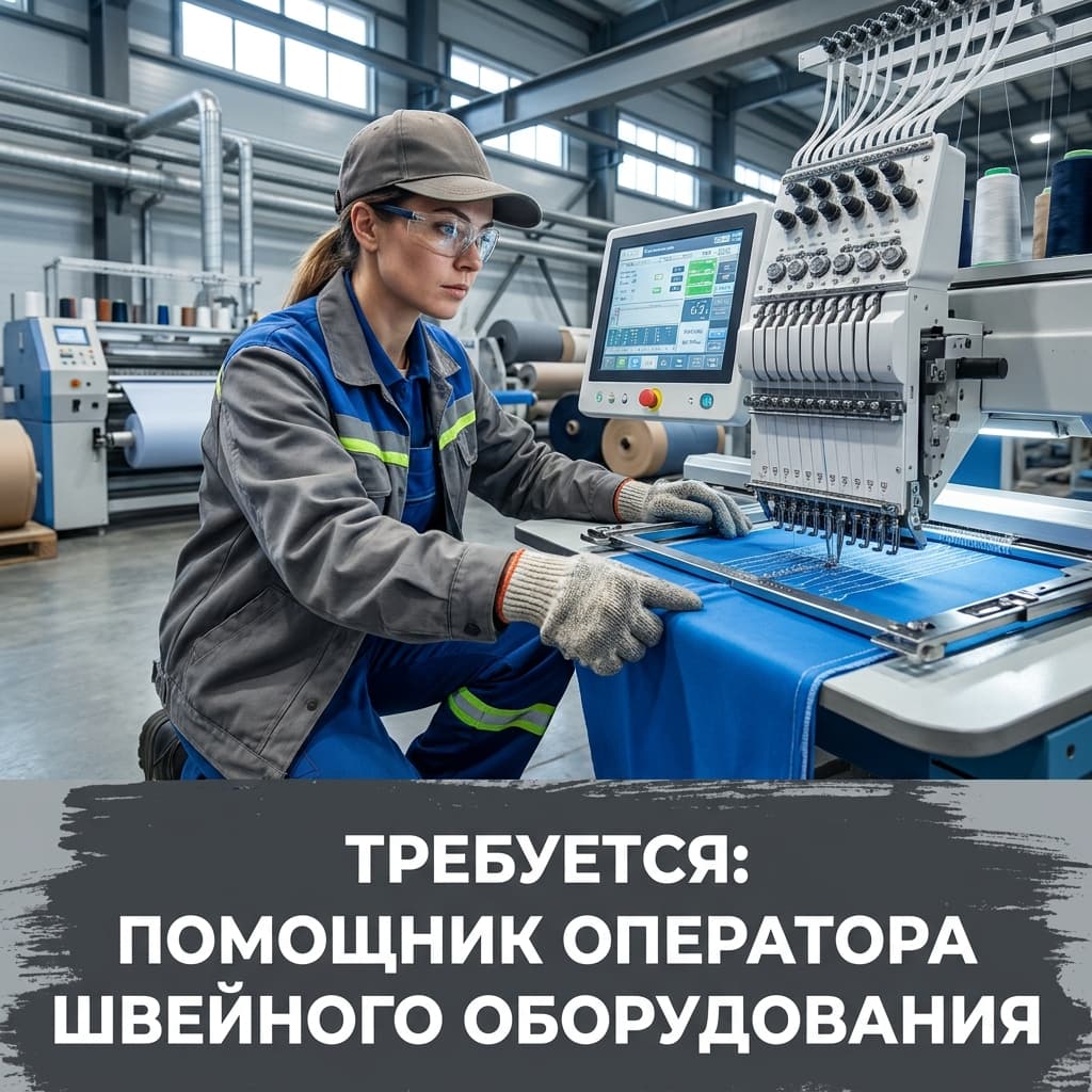 Помощник оператора автоматического швейного оборудования