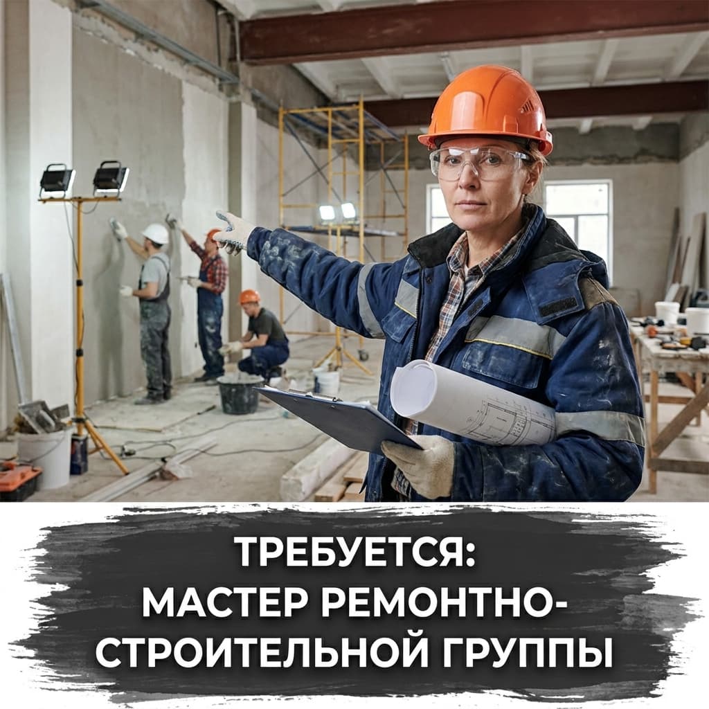 Мастер ремонтно-строительной группы