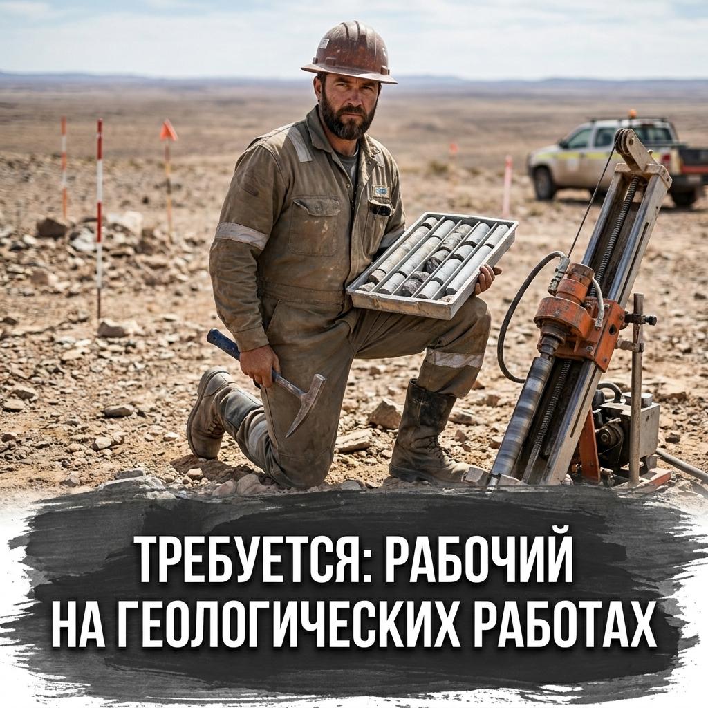 Горнорабочий на геологических работах