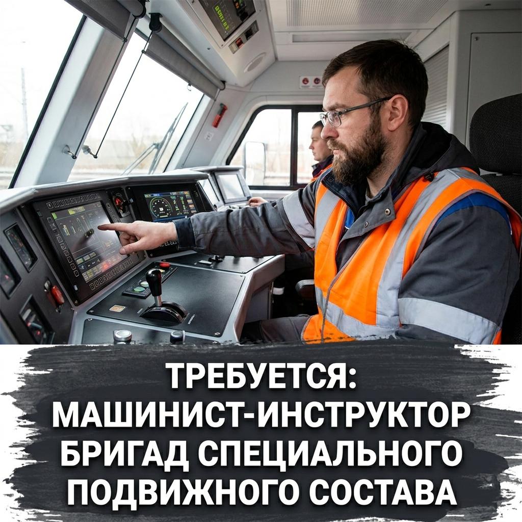 Машинист-инструктор бригад специального железнодорожного подвижного состава