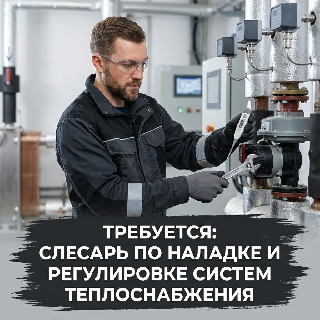 Слесарь по наладке и регулировке систем теплоснабжения
