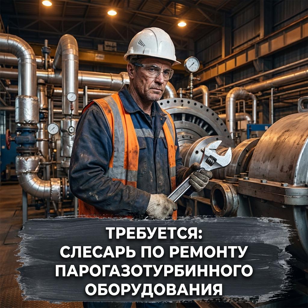 Слесарь по ремонту парогазотурбинного оборудования