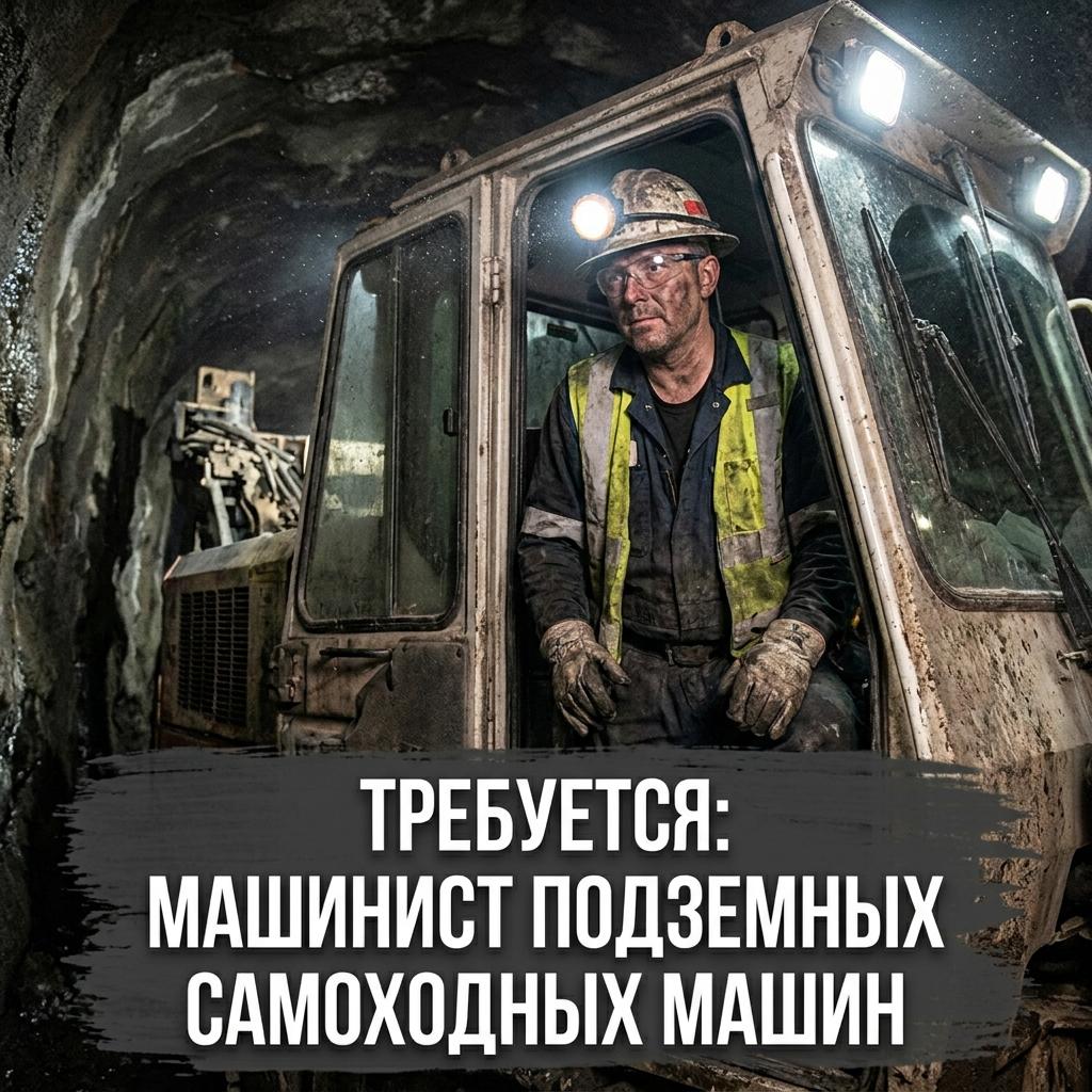 Машинист подземных самоходных машин/ПУПР/Рудник "Скалистый"