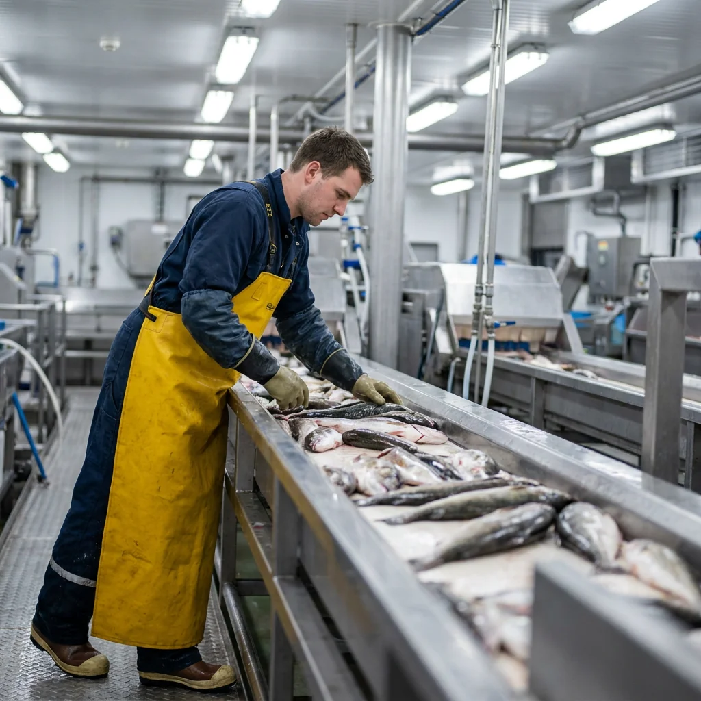 Матрос-рыбообработчик морепродуктов